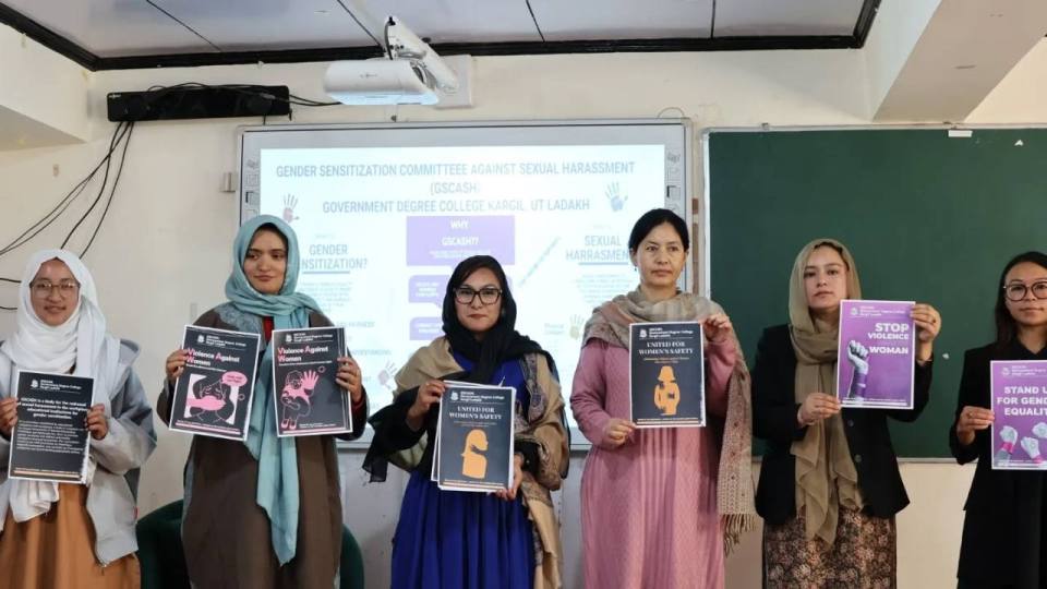 GS-CASH  in collaboration with Department of Sociology GDC Kargil conducted an awareness programme , about gender, sexual violence at work place on the occasion of International day of girl child