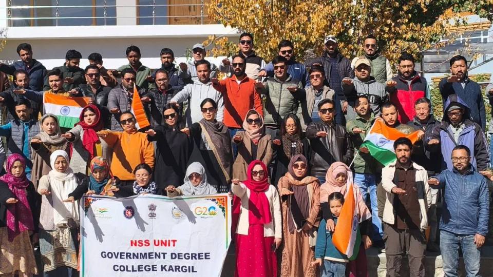 Integrity Pledge Taken by All Faculty Members and Staff of GDC Kargil on the occasion of National Unity Day 31-10-2025.